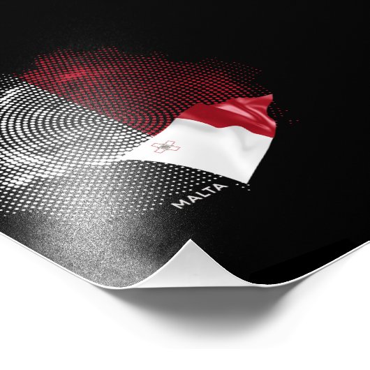 Impression Photo Drapeau de Malte (Coin)