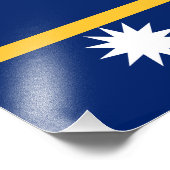 Impression Photo Drapeau de Nauru (Coin)