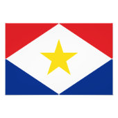 Impression Photo Drapeau de Saba (Devant)