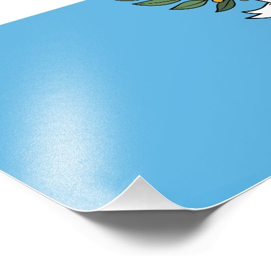 Impression Photo Drapeau de Saint-Marin (Coin)