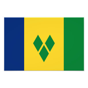 Impression Photo Drapeau de Saint-Vincent