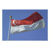 Impression Photo Drapeau de Singapour (Devant)