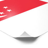 Impression Photo Drapeau de Singapour (Coin)