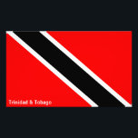 Impression Photo Drapeau de Trinité-et-Tobago<br><div class="desc">Impression photo avec drapeau T&T. Si vous voulez ce produit de taille différente et avez besoin d'aide, contactez-nous ! Le drapeau de Trinité-et-Tobago a été sélectionné pour être utilisé comme drapeau national lors de l'indépendance du Royaume-Uni le 31 août 1962.Les couleurs rouge, blanc et noir symbolisent : le feu (le...</div>