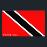 Impression Photo Drapeau de Trinité-et-Tobago<br><div class="desc">Impression photo avec drapeau T&T. Si vous voulez ce produit de taille différente et avez besoin d'aide, contactez-nous ! Le drapeau de Trinité-et-Tobago a été sélectionné pour être utilisé comme drapeau national lors de l'indépendance du Royaume-Uni le 31 août 1962.Les couleurs rouge, blanc et noir symbolisent : le feu (le...</div>