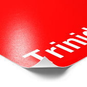 Impression Photo Drapeau de Trinité-et-Tobago (Coin)