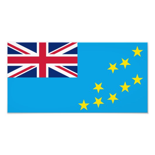 Impression Photo Drapeau de Tuvalu (Devant)