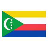Impression Photo Drapeau des Comores (Devant)