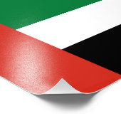 Impression Photo Drapeau des Émirats arabes unis (Coin)