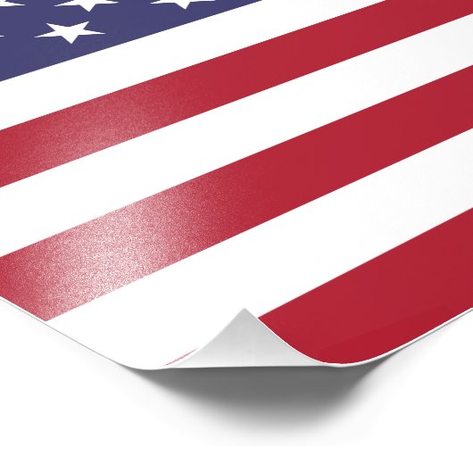 Impression Photo Drapeau des États-Unis (Coin)