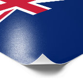 Impression Photo Drapeau des Îles Cook (Coin)