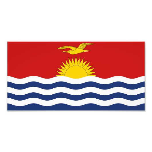 Impression Photo Drapeau des Kiribati (Devant)