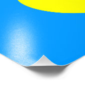 Impression Photo Drapeau des Palaos (Coin)