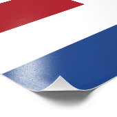 Impression Photo Drapeau des Pays-Bas (Coin)