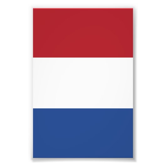 Impression Photo Drapeau des Pays-Bas (Devant)
