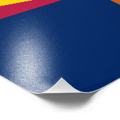 Impression Photo Drapeau d'État de l'Arizona (Coin)