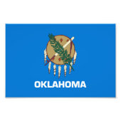 Impression Photo Drapeau d'État de l'Oklahoma (Devant)