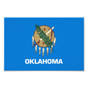 Impression Photo Drapeau d'État de l'Oklahoma