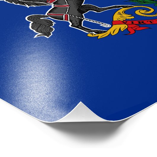 Impression Photo Drapeau d'État de Pennsylvanie (Coin)