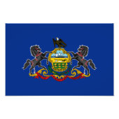 Impression Photo Drapeau d'État de Pennsylvanie (Devant)