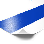 Impression Photo Drapeau d'Israël (Coin)