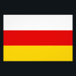Impression Photo Drapeau d'Ossétie du Sud<br><div class="desc">Drapeau patriotique d'Ossétie du Sud</div>