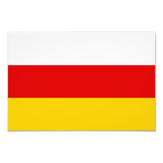 Impression Photo Drapeau d'Ossétie du Sud (Devant)