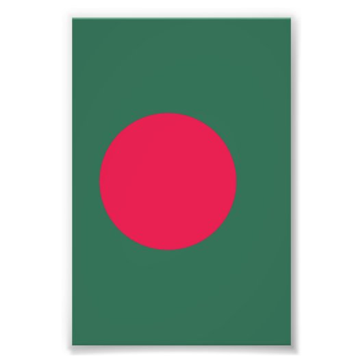 Impression Photo Drapeau du Bangladesh (Devant)
