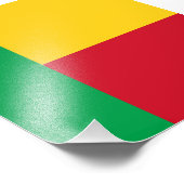 Impression Photo Drapeau du Bénin (Coin)
