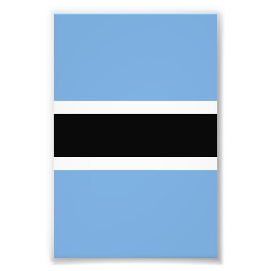Impression Photo Drapeau du Botswana (Devant)
