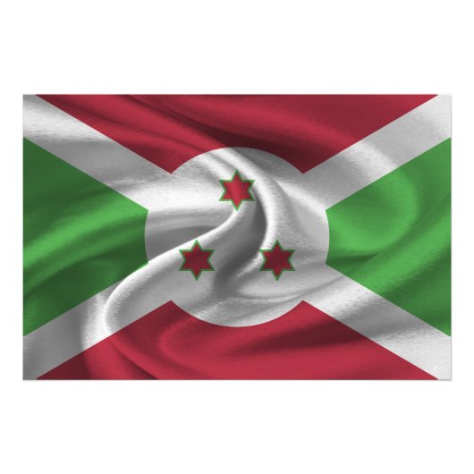 Impression Photo Drapeau du Burundi (Devant)
