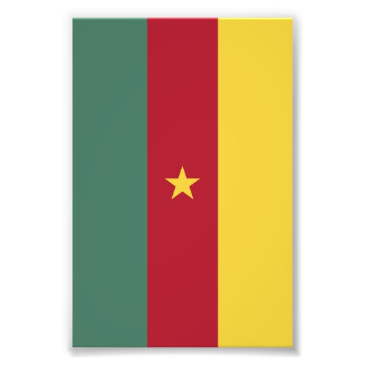 Impression Photo drapeau du Cameroun (Devant)