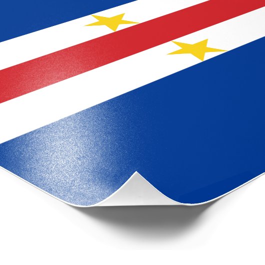 Impression Photo Drapeau du Cap-Vert (Coin)