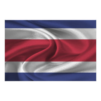 Impression Photo Drapeau du Costa Rica