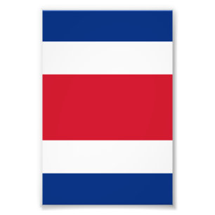 Impression Photo Drapeau du Costa Rica