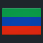 Impression Photo Drapeau du Daghestan<br><div class="desc">Drapeau patriotique du Daghestan.</div>
