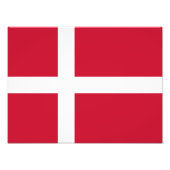 Impression Photo Drapeau du Danemark (Devant)