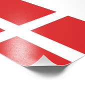 Impression Photo Drapeau du Danemark (Coin)