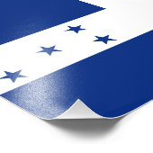 Impression Photo Drapeau du Honduras (Coin)