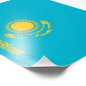 Impression Photo Drapeau du Kazakhstan (Coin)