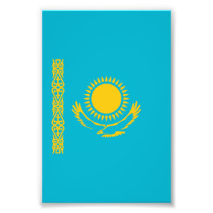 Impression Photo Drapeau du Kazakhstan