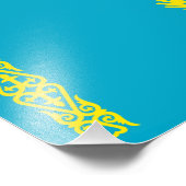 Impression Photo Drapeau du Kazakhstan (Coin)