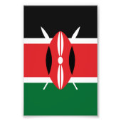 Impression Photo Drapeau du Kenya (Devant)
