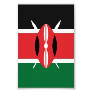 Impression Photo Drapeau du Kenya