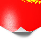 Impression Photo Drapeau du Kirghizistan (Coin)