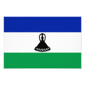 Impression Photo Drapeau du Lesotho (Devant)