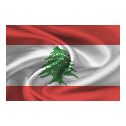 Impression Photo Drapeau du Liban (Devant)