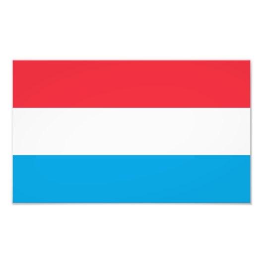 Impression Photo Drapeau du Luxembourg (Devant)