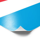 Impression Photo Drapeau du Luxembourg (Coin)