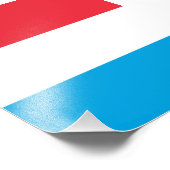Impression Photo Drapeau du Luxembourg (Coin)